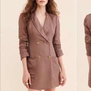 Linen Blazer Dress